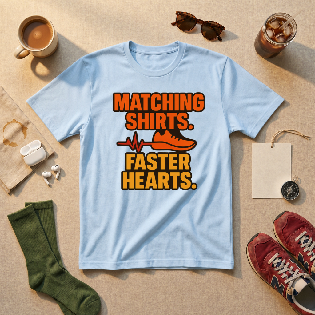 Matching Shirts Faster Hearts T-Shirt - view 3