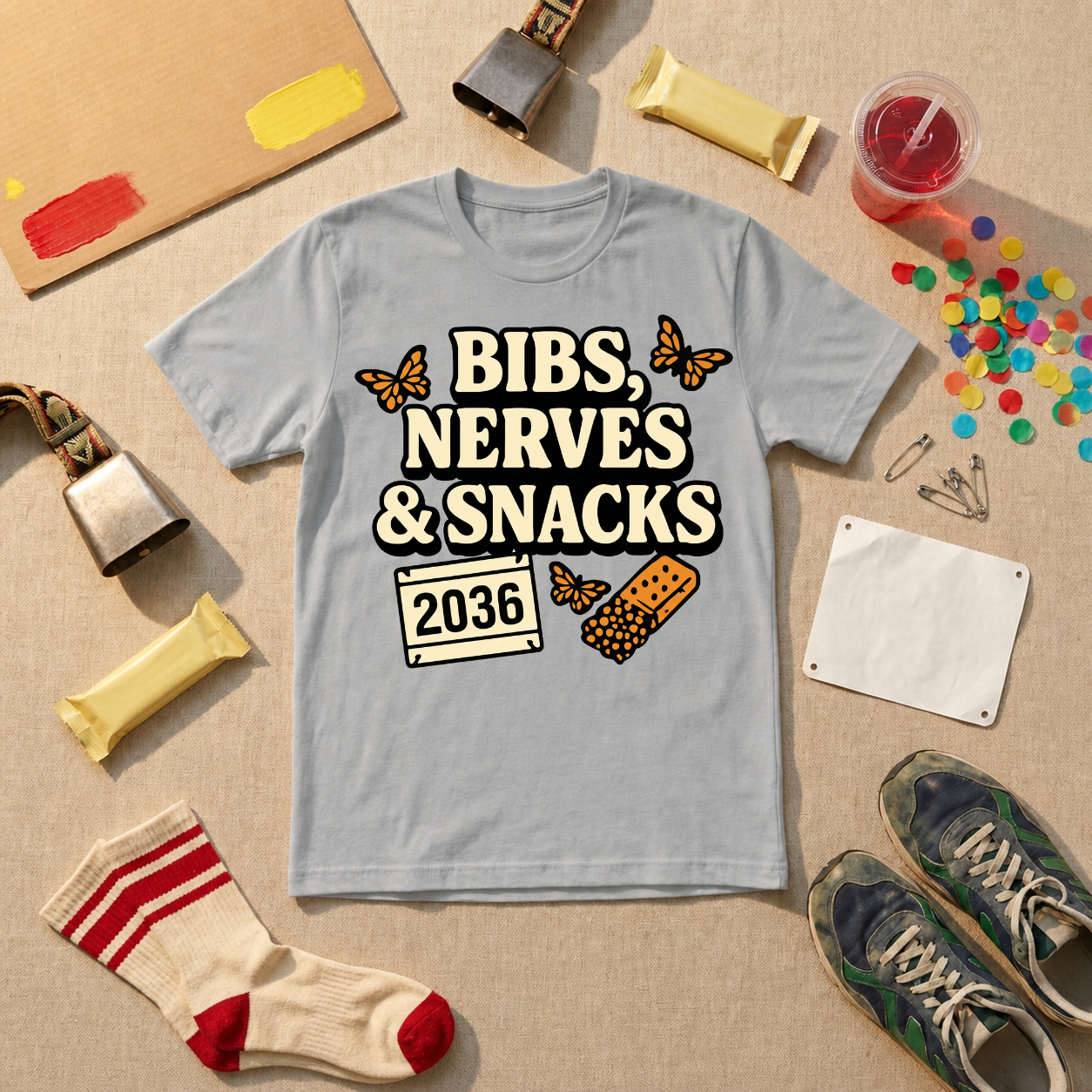 Bibs Nerves Snacks T-Shirt