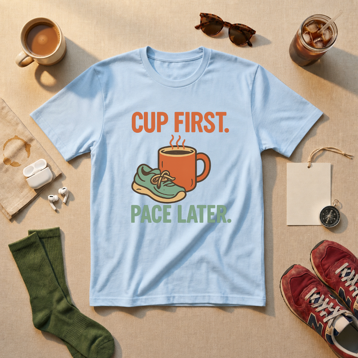 Cup First Pace Later T-Shirt - view 3