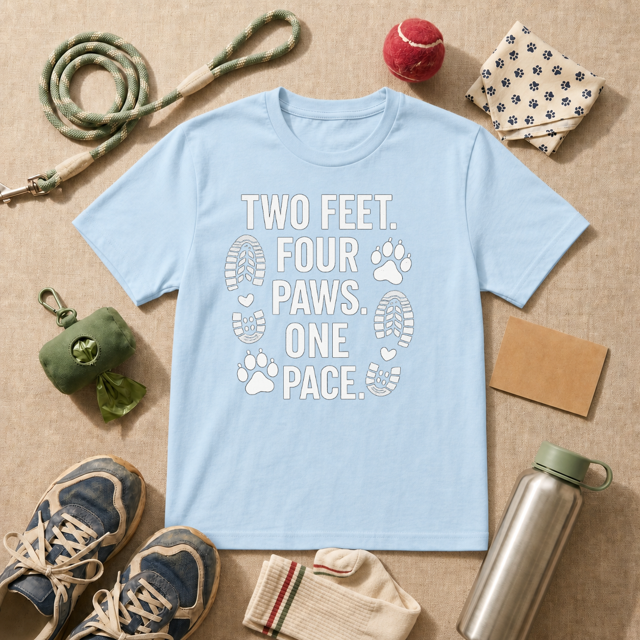 Two Feet Four Paws One Pace T-Shirt - view 3
