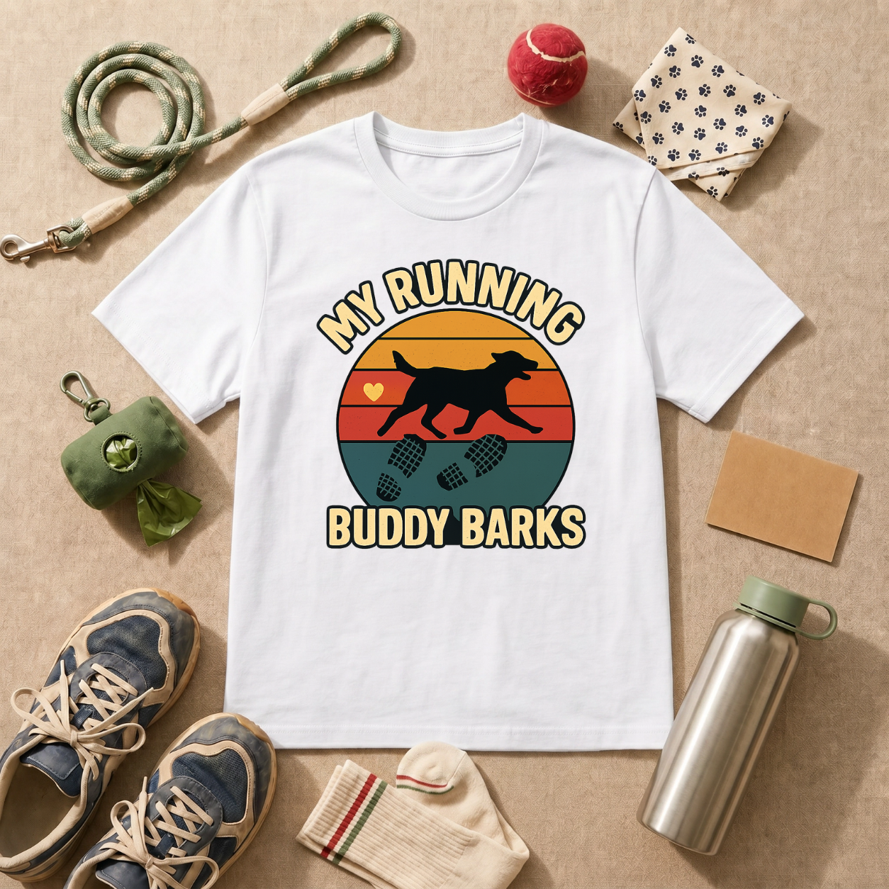 My Running Buddy Barks T-Shirt