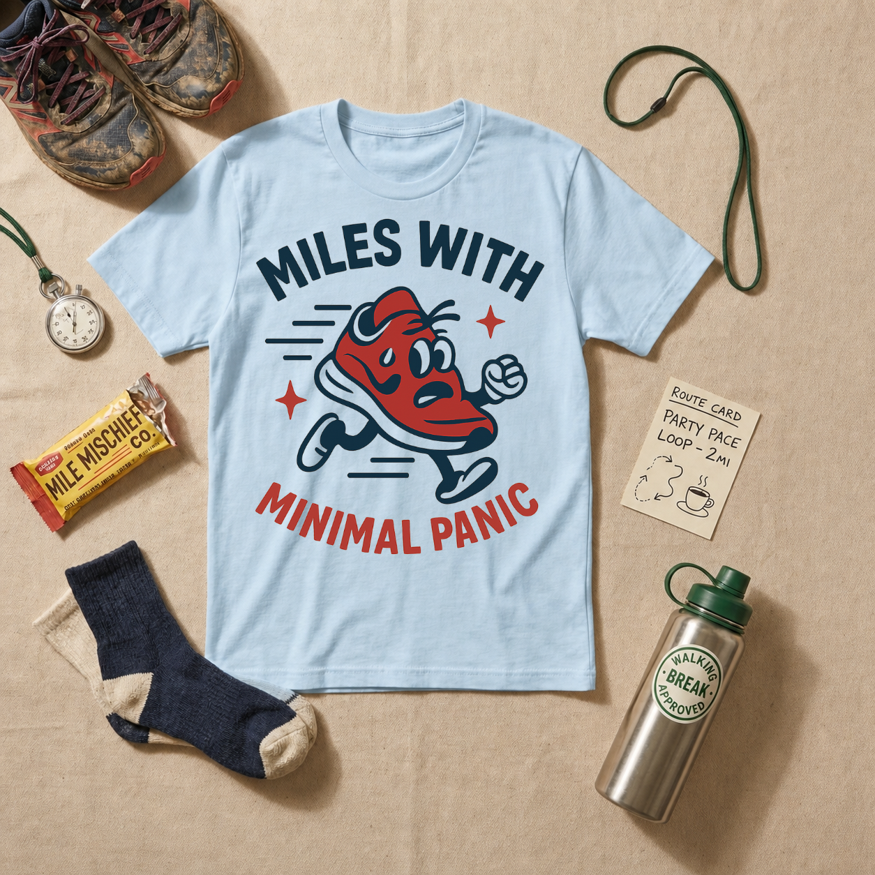 Miles With Minimal Panic T-Shirt - view 3
