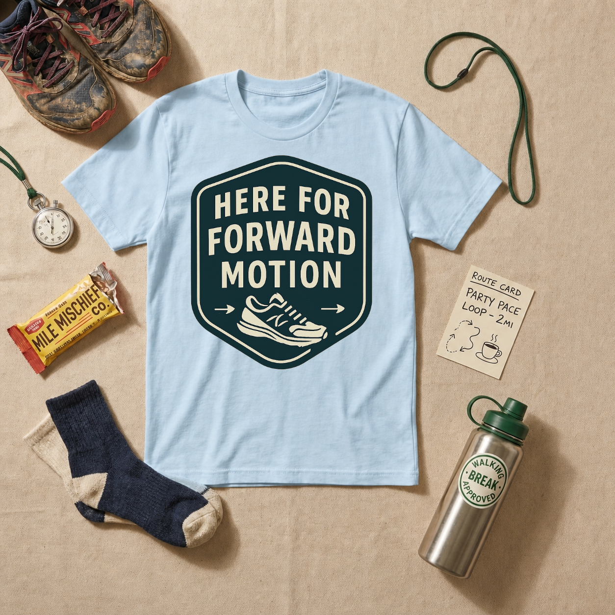 Here For Forward Motion T-Shirt