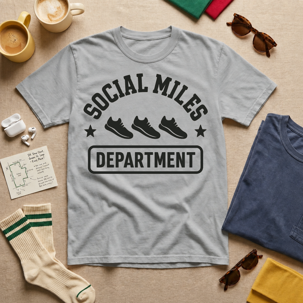 Social Miles Department T-Shirt