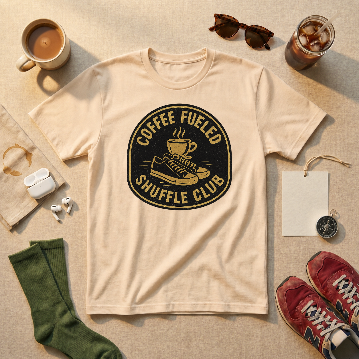 Coffee Fueled Shuffle Club T-Shirt - view 4