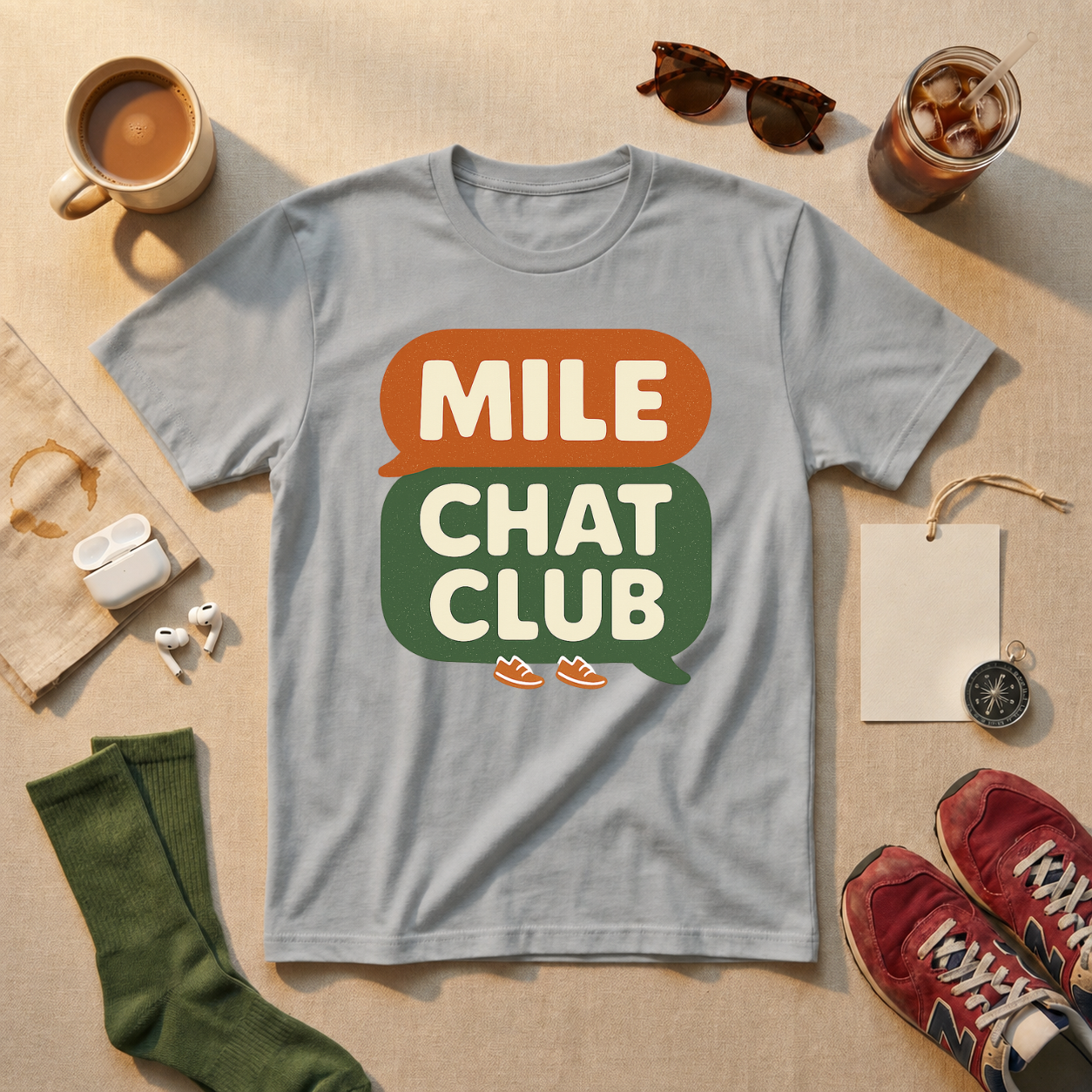 Mile Chat Club - Sport Grey