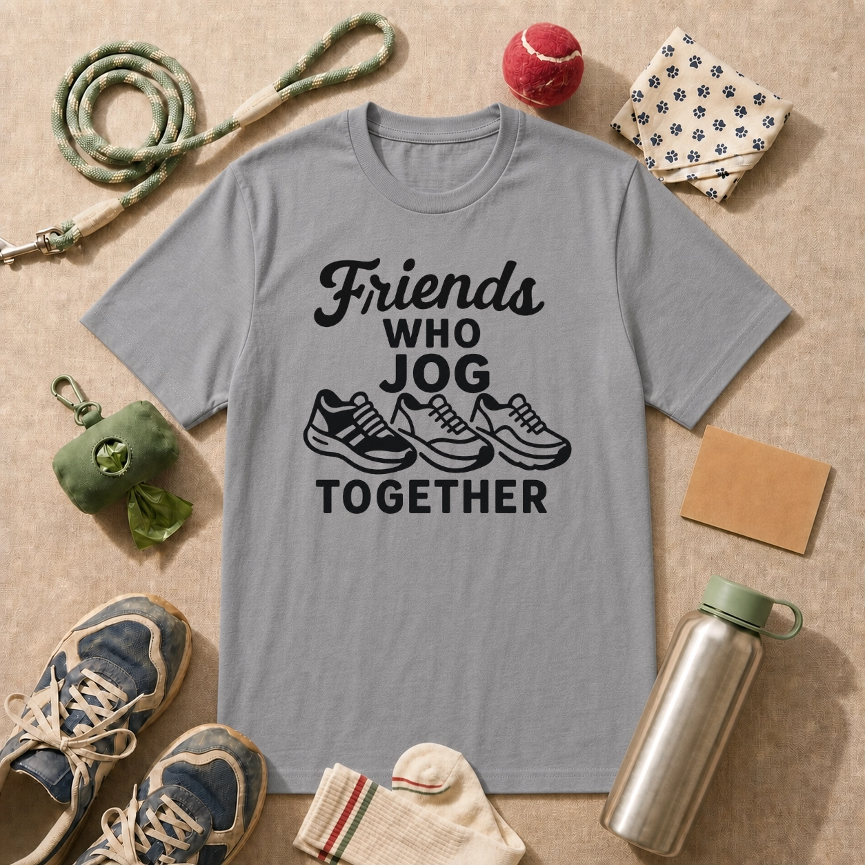 Friends Who Jog Together T-Shirt