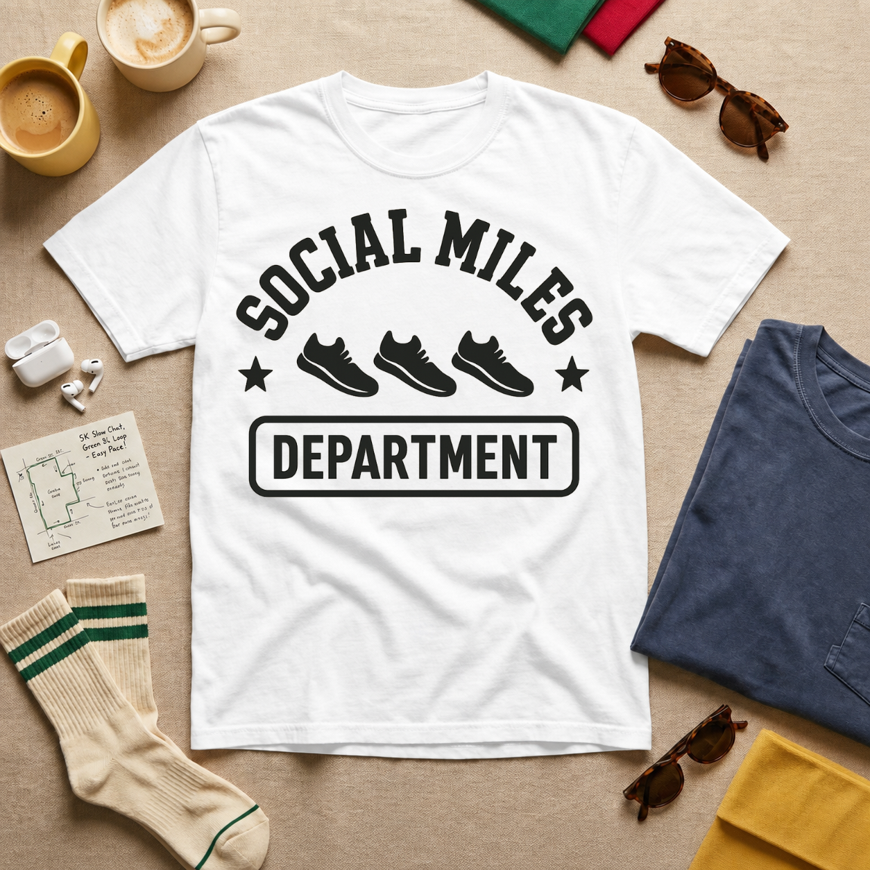 Social Miles Department T-Shirt