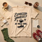 Espresso Yourself At Mile One T-Shirt - Military Green