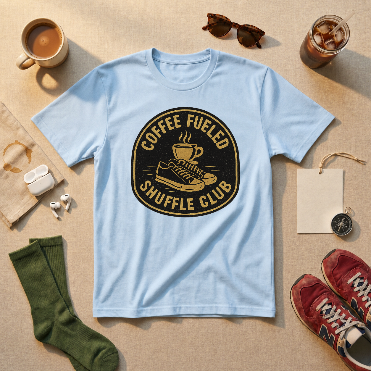 Coffee Fueled Shuffle Club T-Shirt - view 3