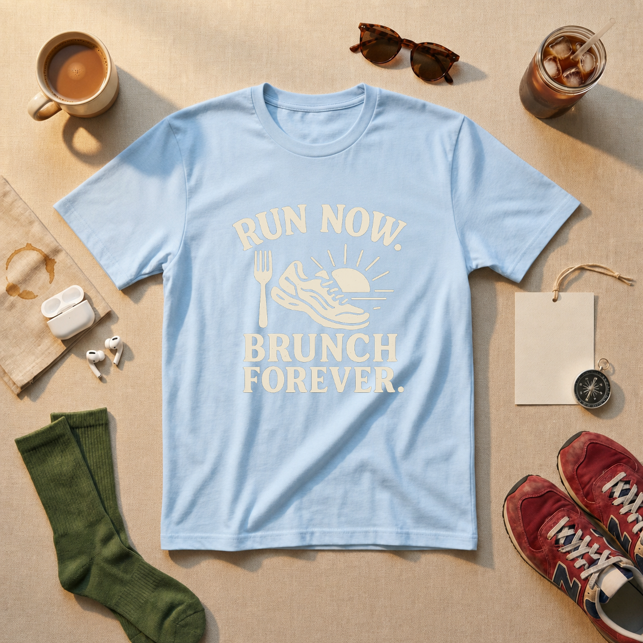Run Now Brunch Forever T-Shirt - view 3