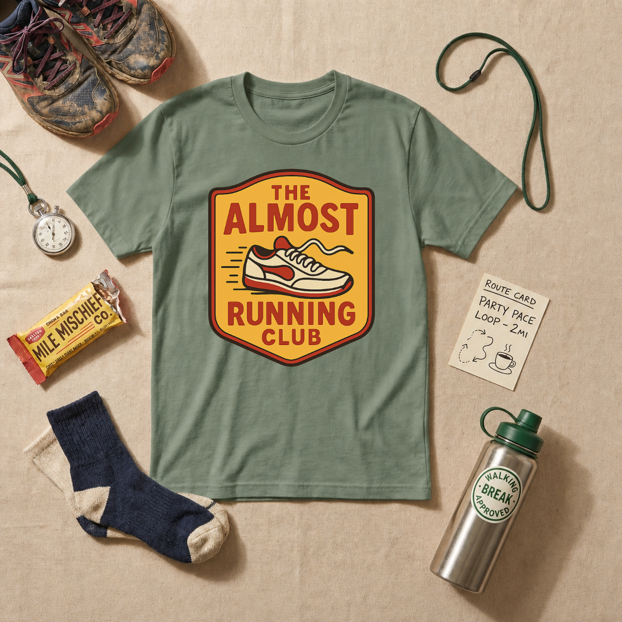 The Almost Running Club T-Shirt - White
