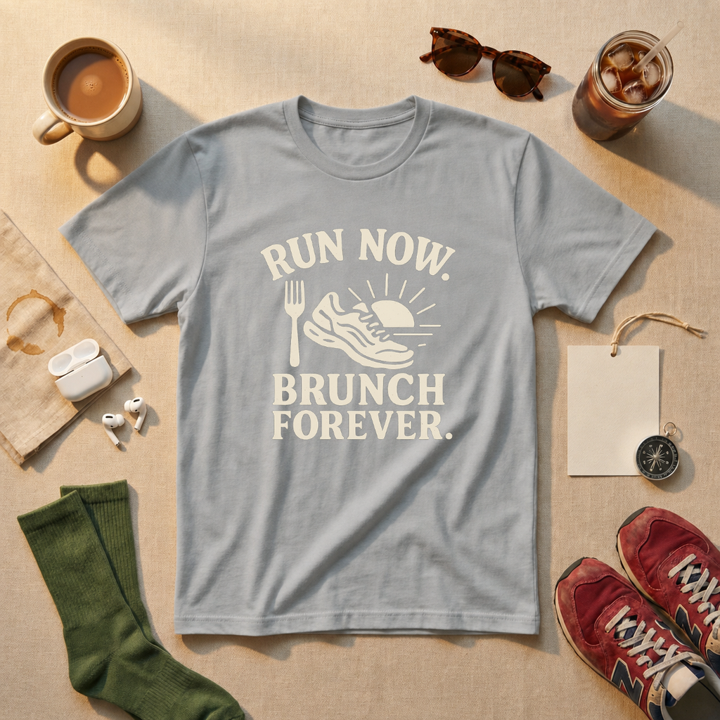 Run Now Brunch Forever T-Shirt - view 2