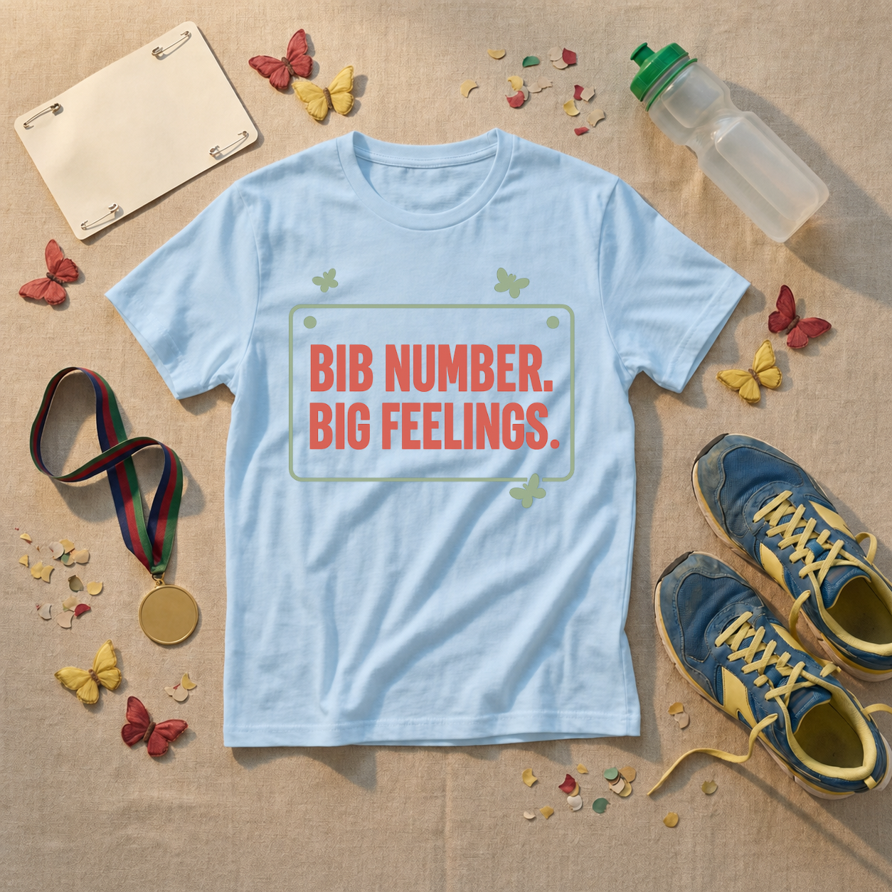 Bib Number Big Feelings T-Shirt - view 3