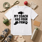 My Coach Has Four Paws T-Shirt - Light Blue