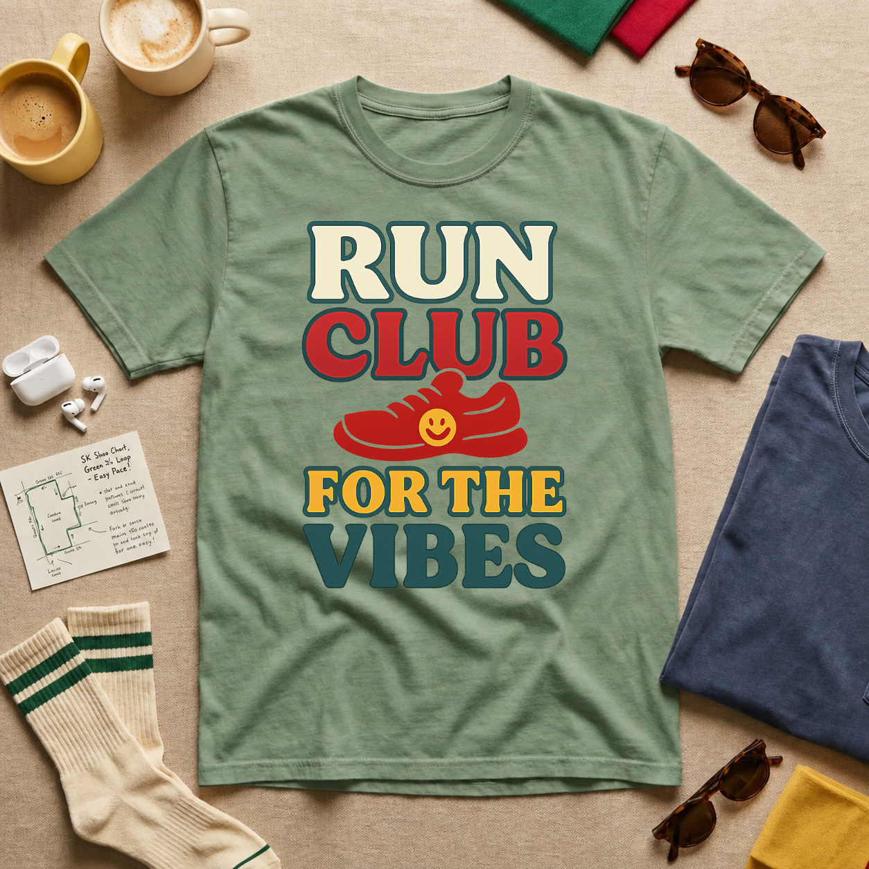 Run Club For The Vibes T-Shirt