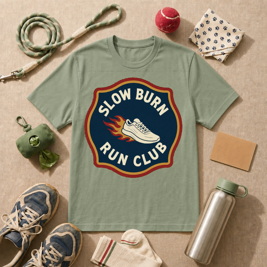 Slow Burn Run Club T-Shirt - White