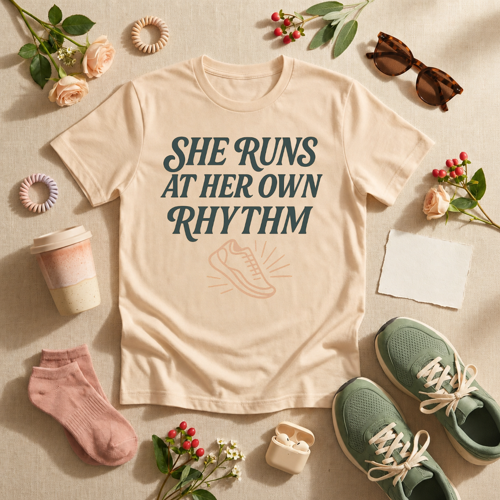 She Runs At Her Own Rhythm T-Shirt - view 4