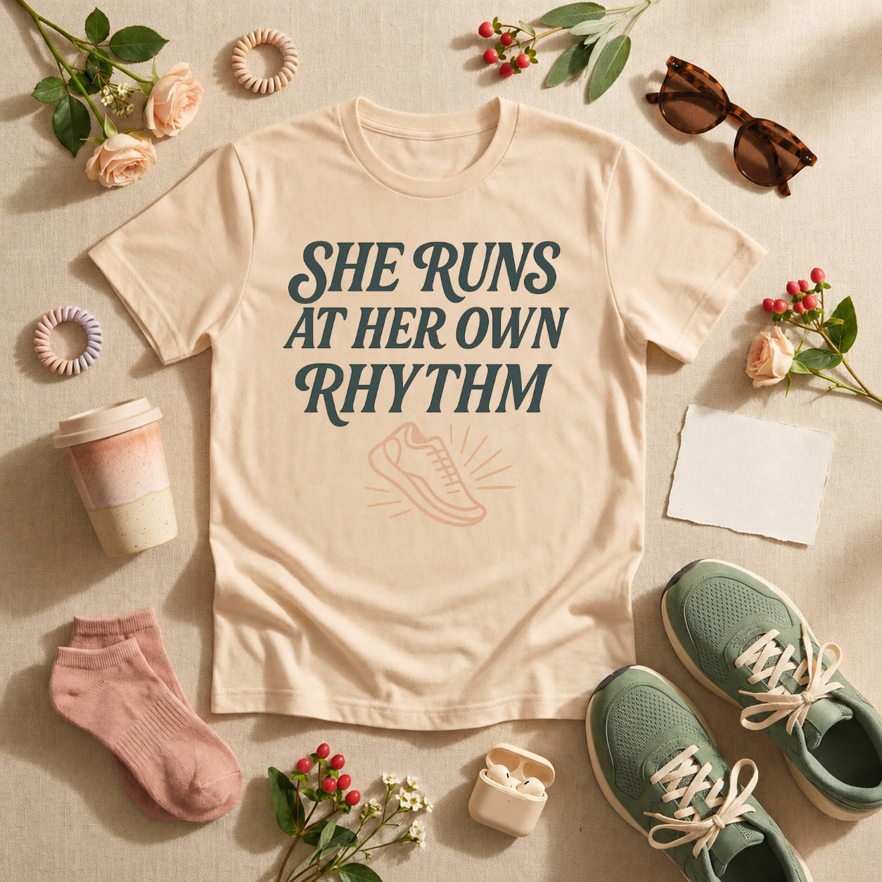 She Runs At Her Own Rhythm T-Shirt - view 4