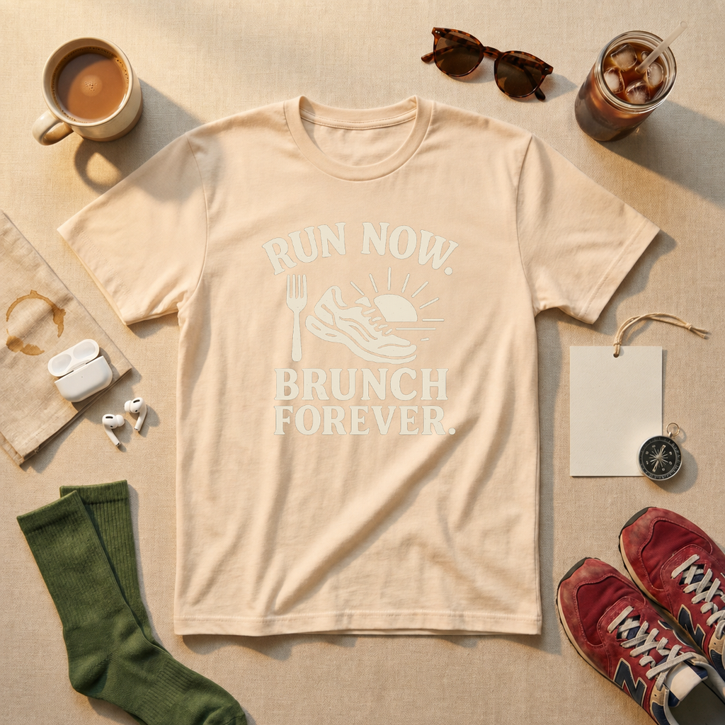 Run Now Brunch Forever T-Shirt - view 4