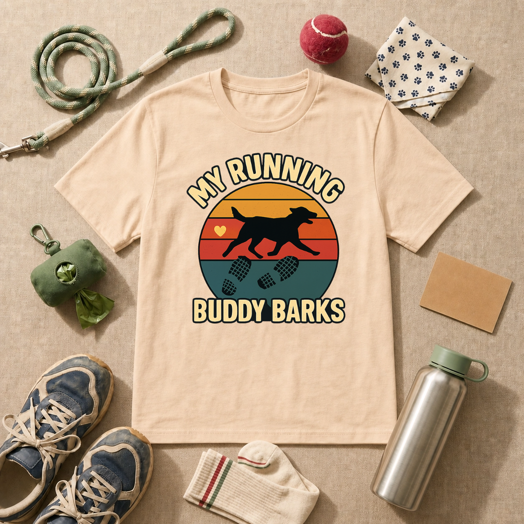 My Running Buddy Barks T-Shirt