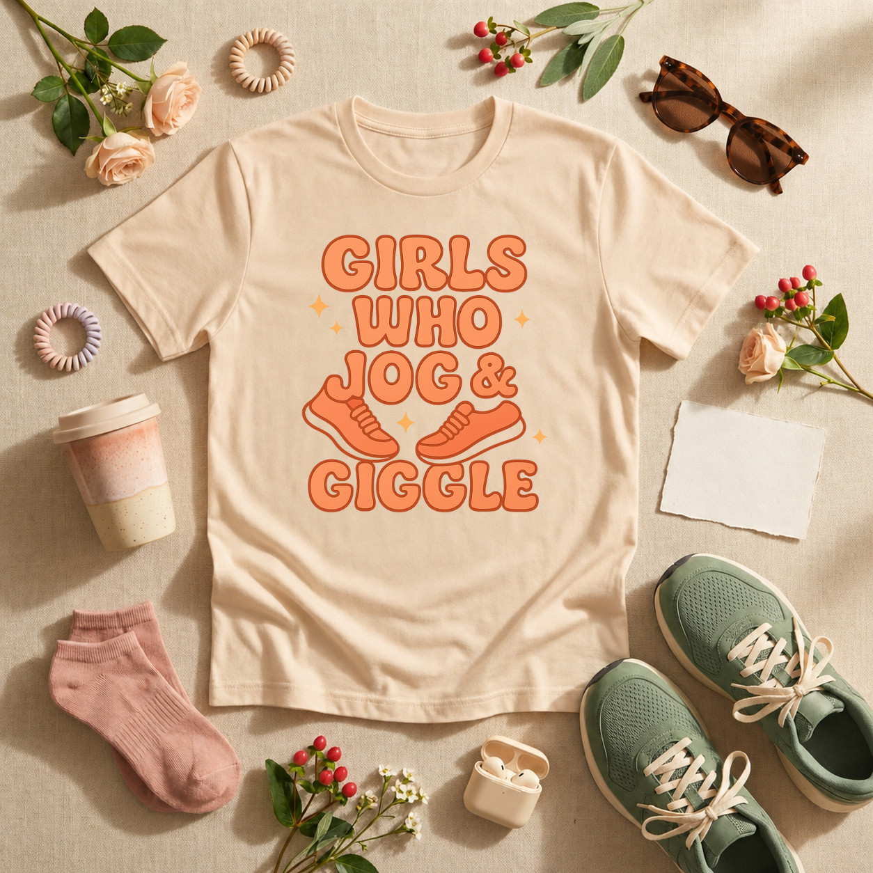 Girls Who Jog Giggle T-Shirt - view 4