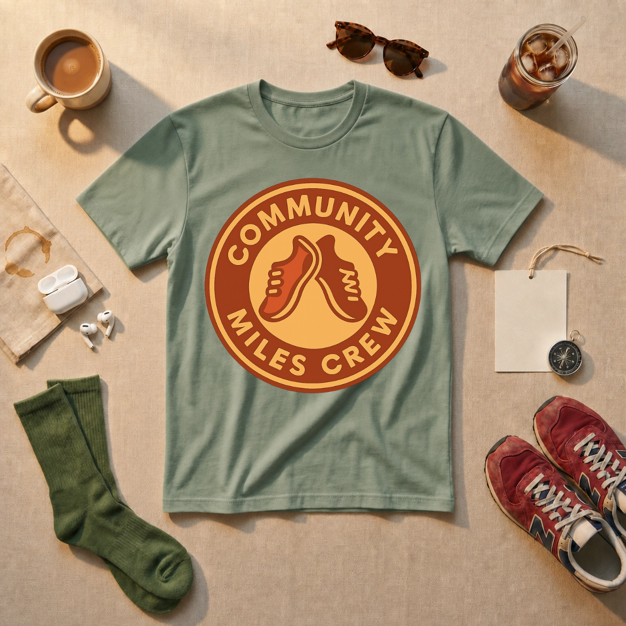 Community Miles Crew - White