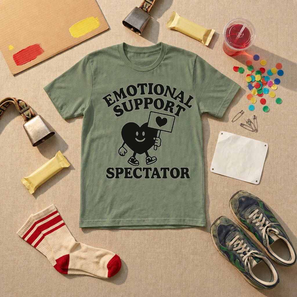 Emotional Support Spectator T-Shirt - Light Blue