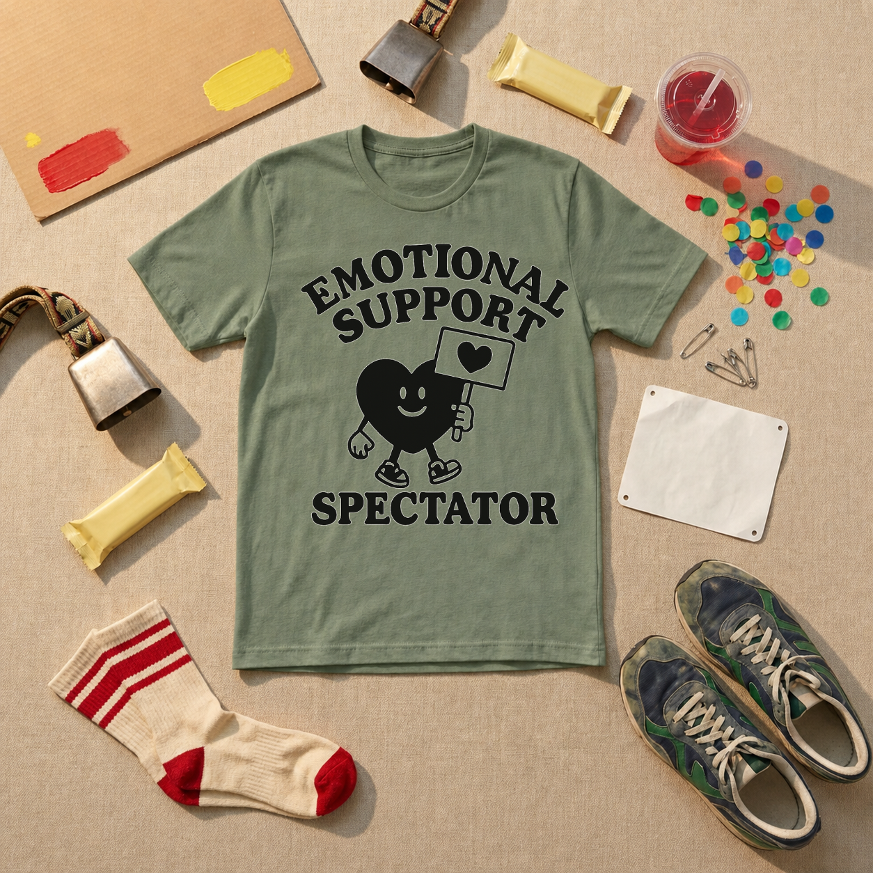 Emotional Support Spectator T-Shirt - Light Blue