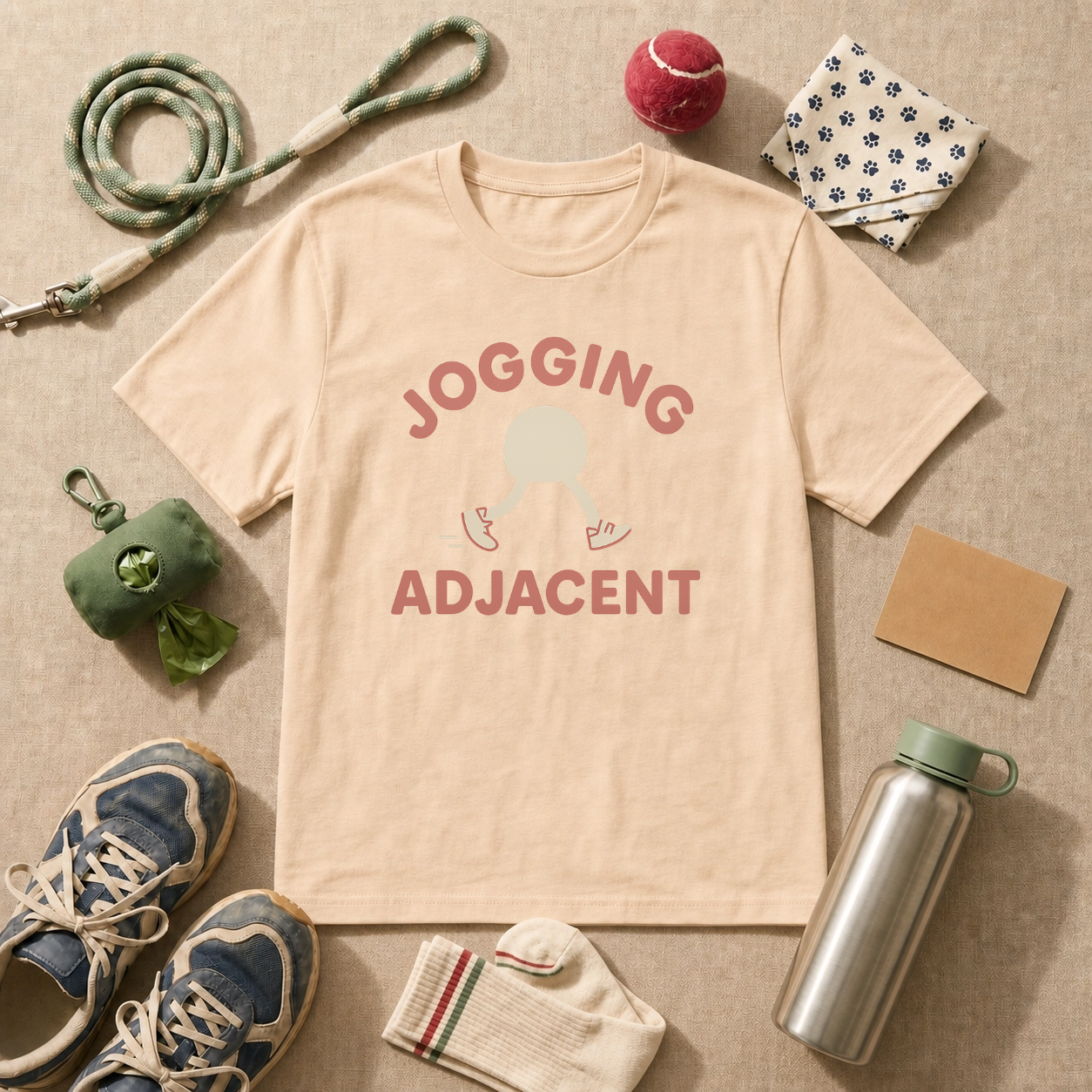 Jogging Adjacent - Military Green