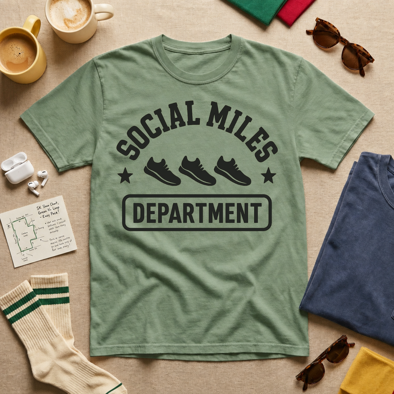 Social Miles Department T-Shirt