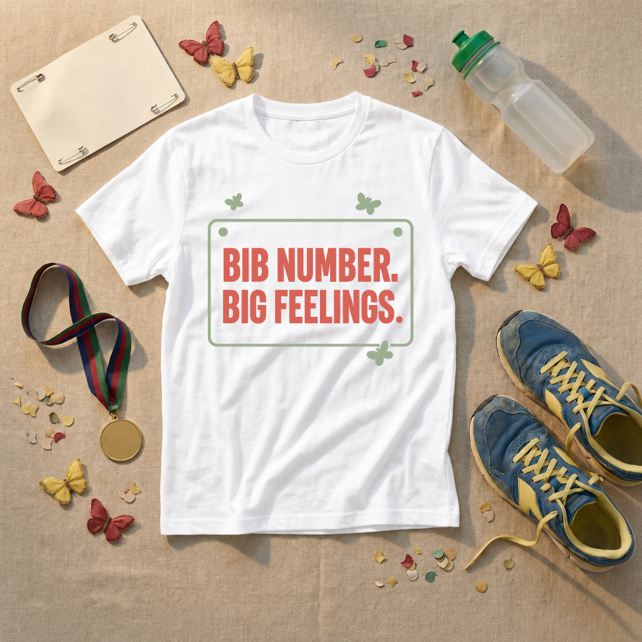 Bib Number Big Feelings T-Shirt - view 5
