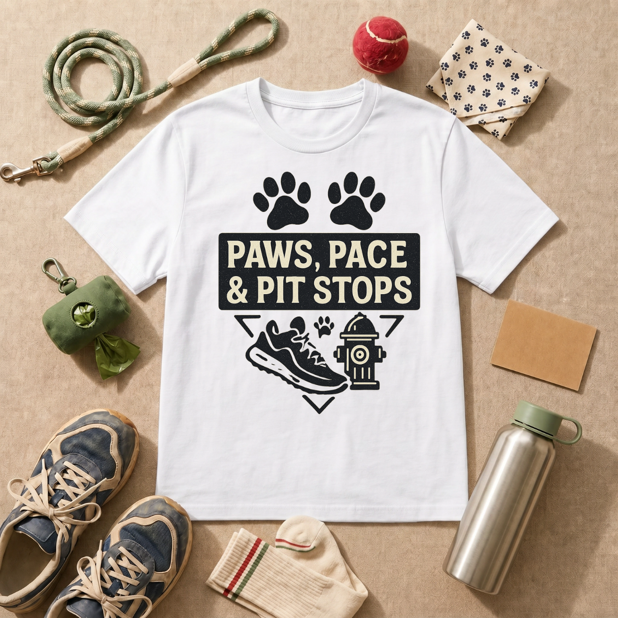 Paws Pace Pit Stops T-Shirt