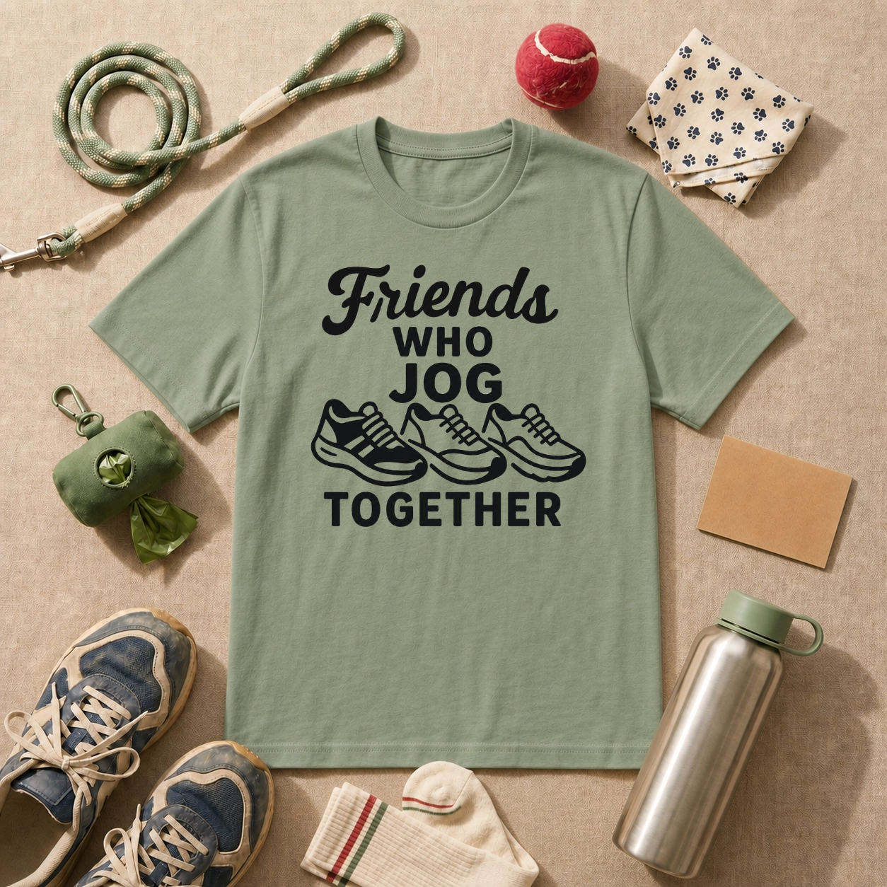 Friends Who Jog Together T-Shirt