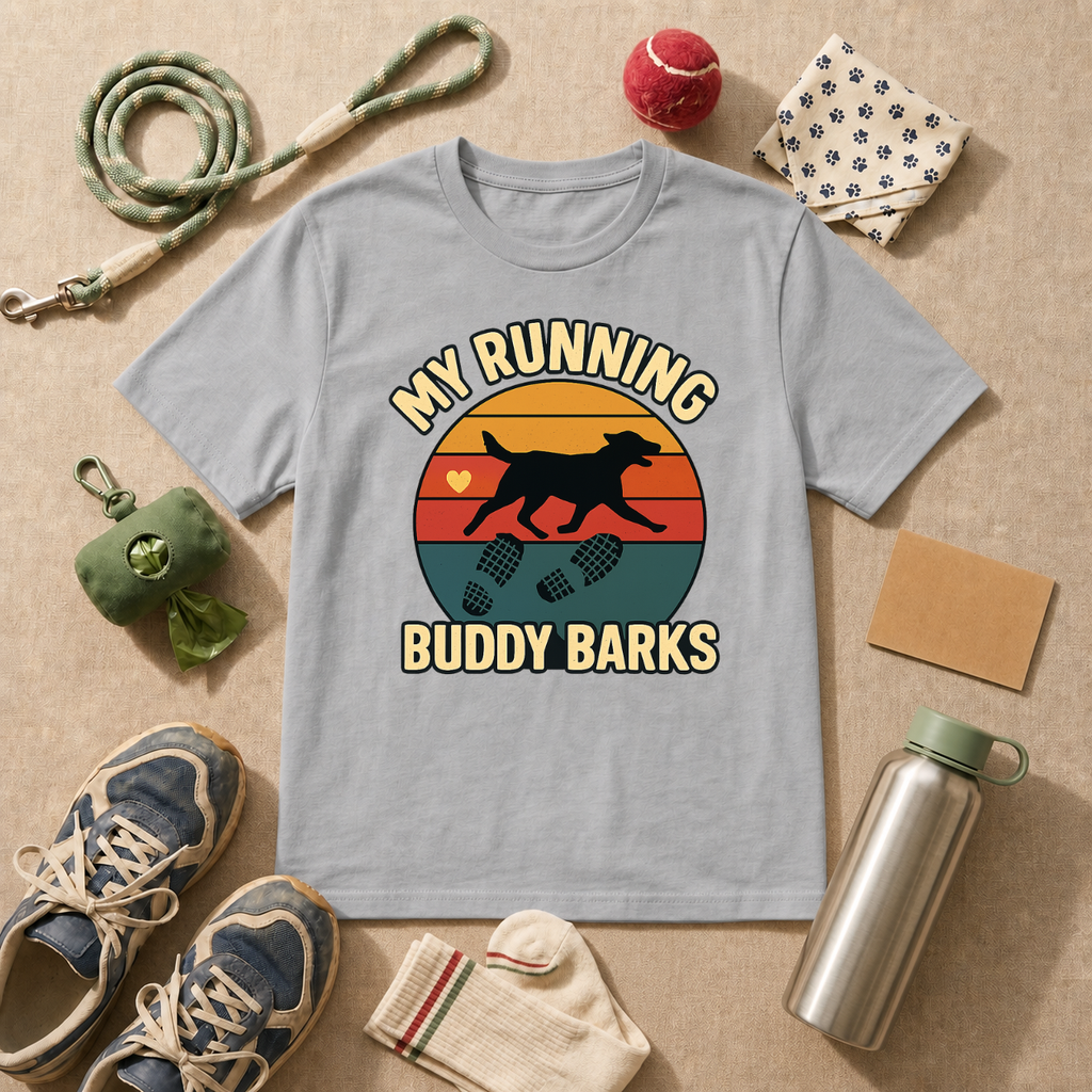 My Running Buddy Barks T-Shirt