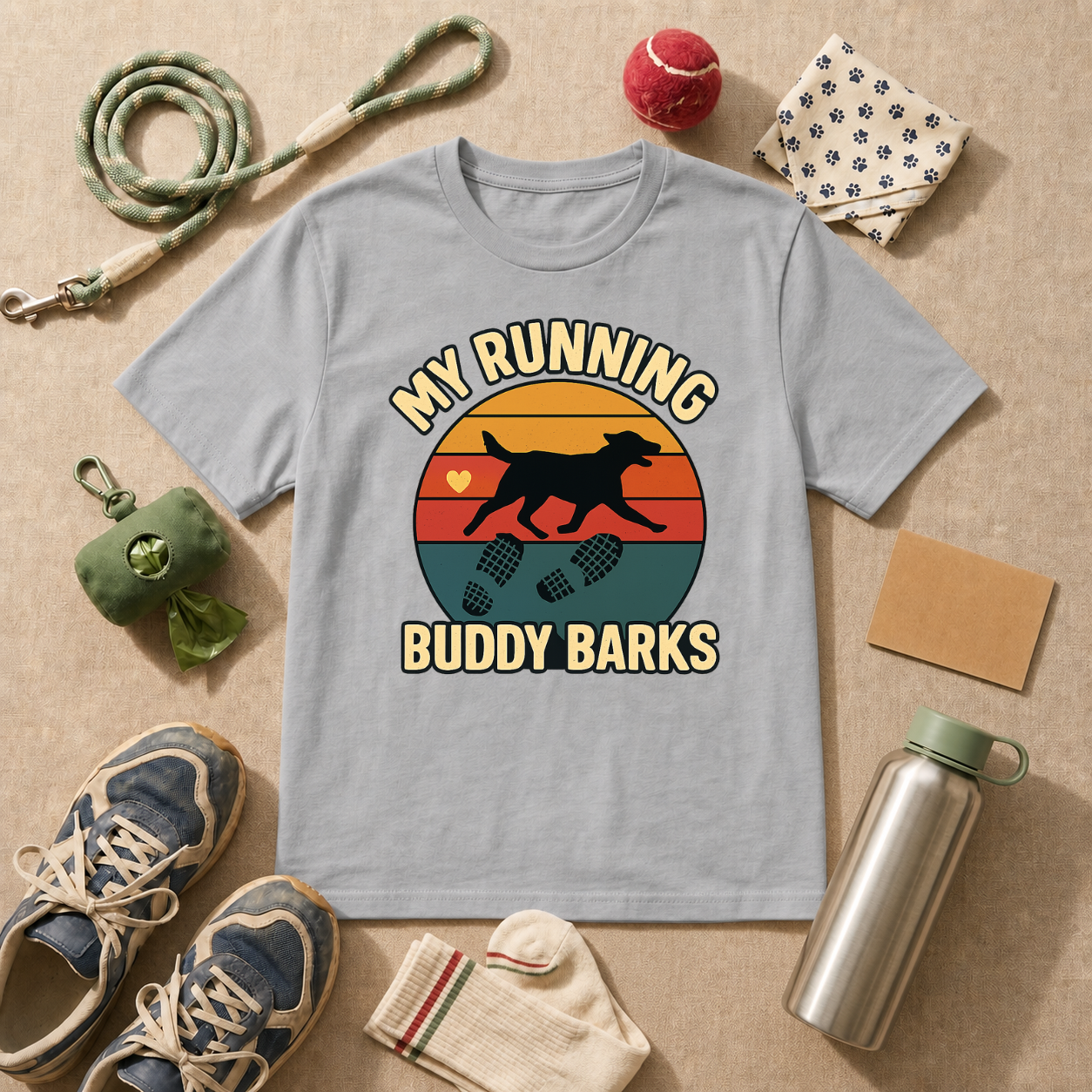 My Running Buddy Barks T-Shirt