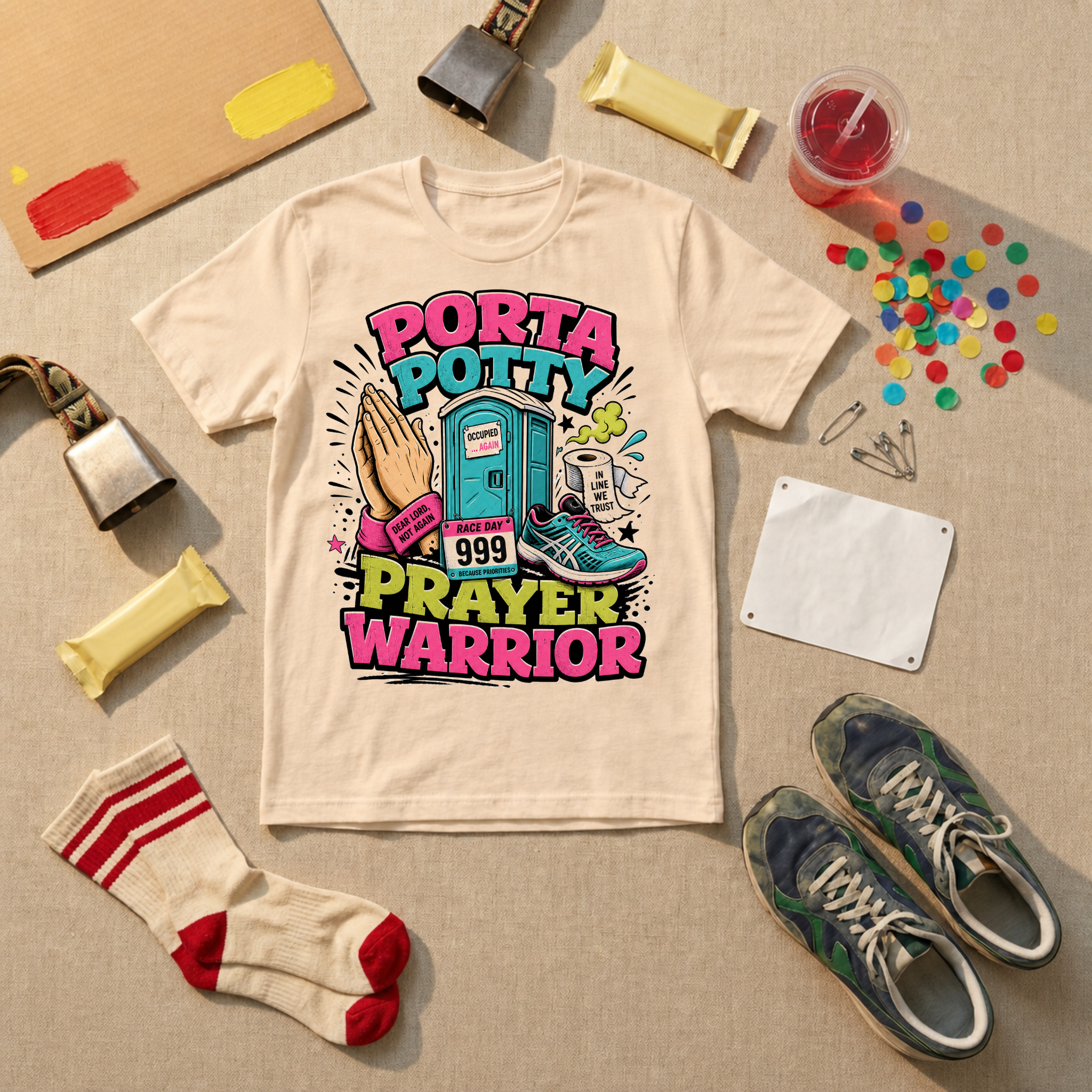Porta Potty Prayer Warrior