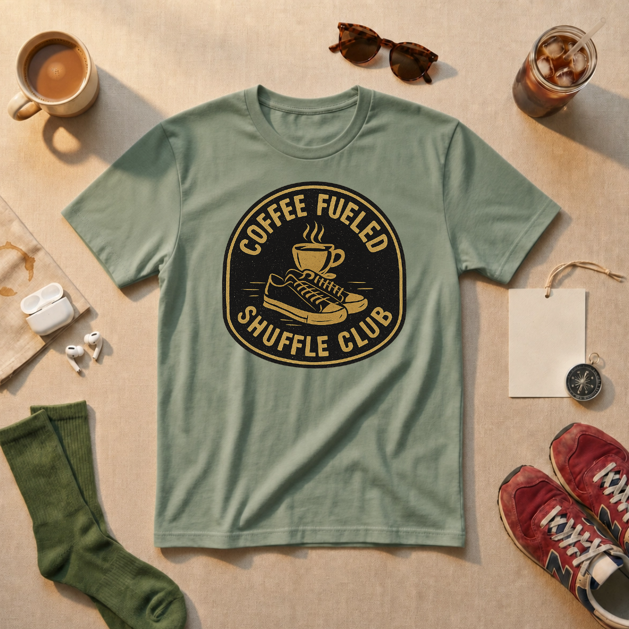 Coffee Fueled Shuffle Club T-Shirt - view 1