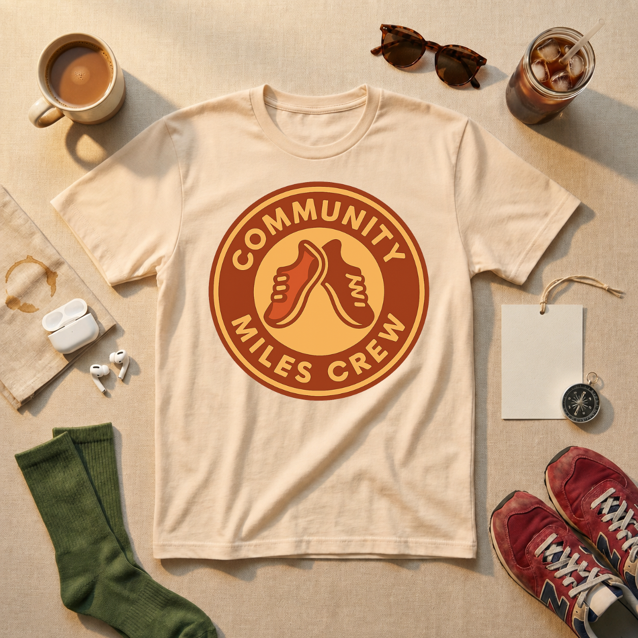 Community Miles Crew - Military Green