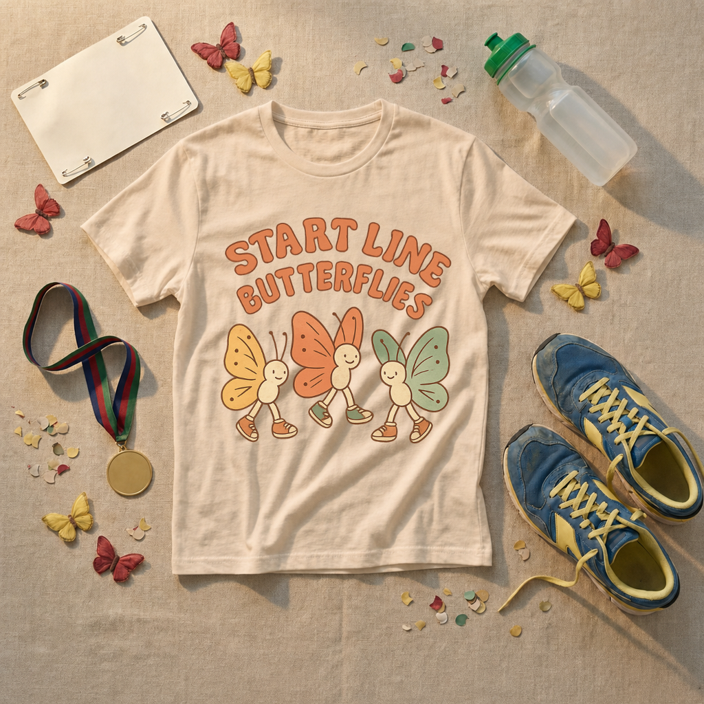 Start Line Butterflies T-Shirt - view 4