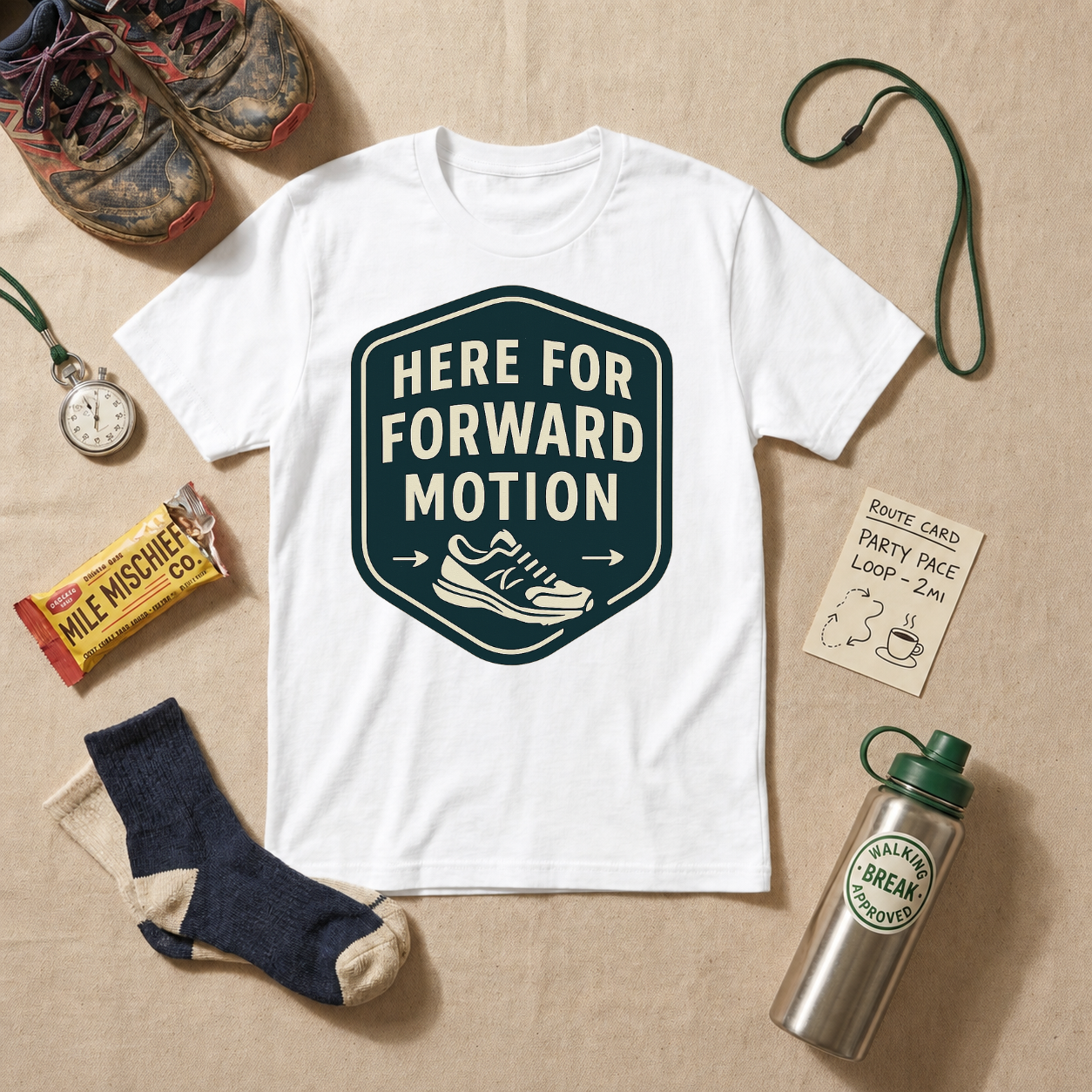 Here For Forward Motion T-Shirt