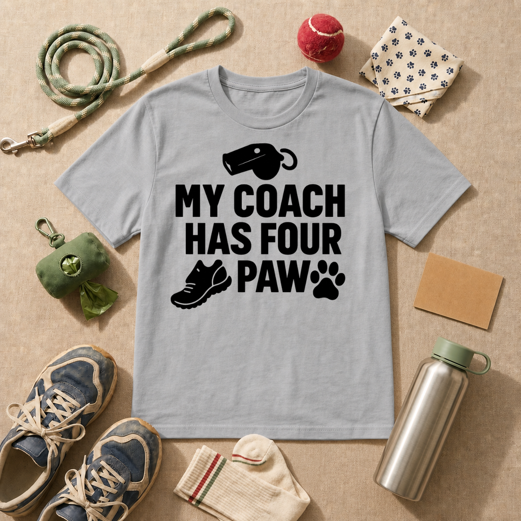 My Coach Has Four Paws T-Shirt - White