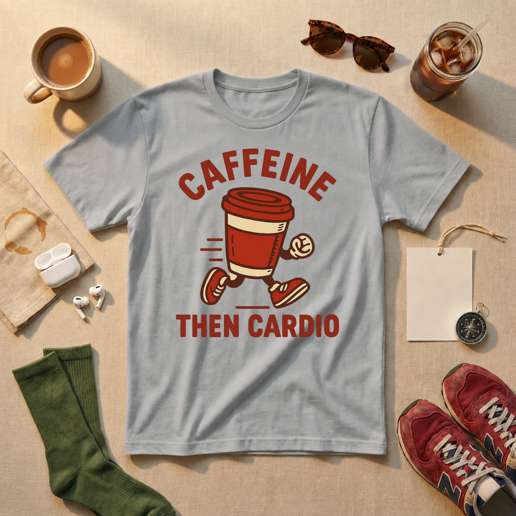 Caffeine Then Cardio T-Shirt - view 2