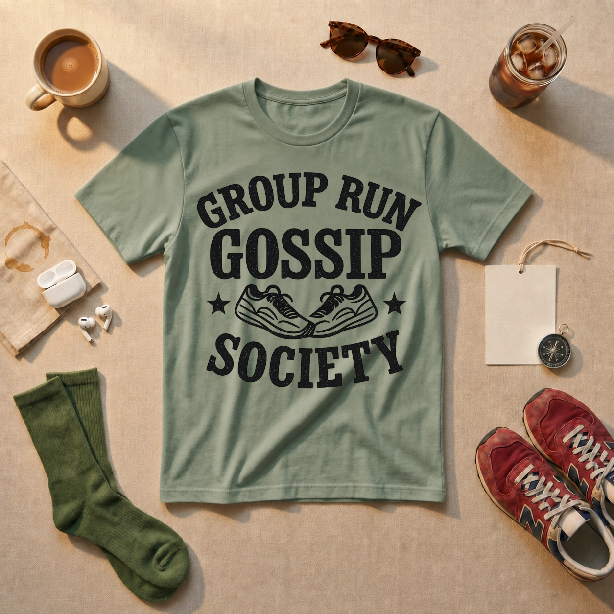 Run Gossip Society - White