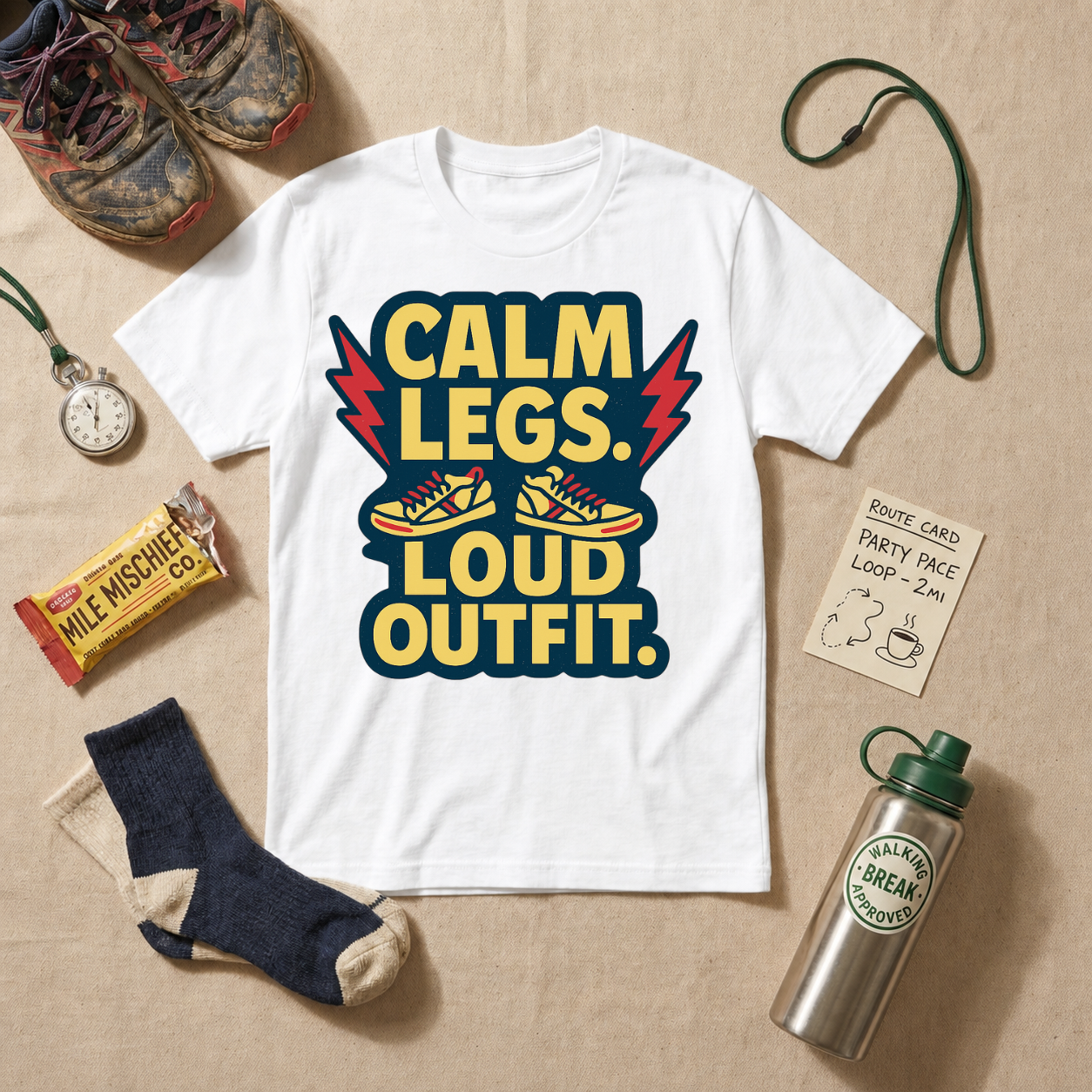 Calm Legs Loud Outfit T-Shirt