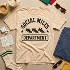 Social Miles Department T-Shirt