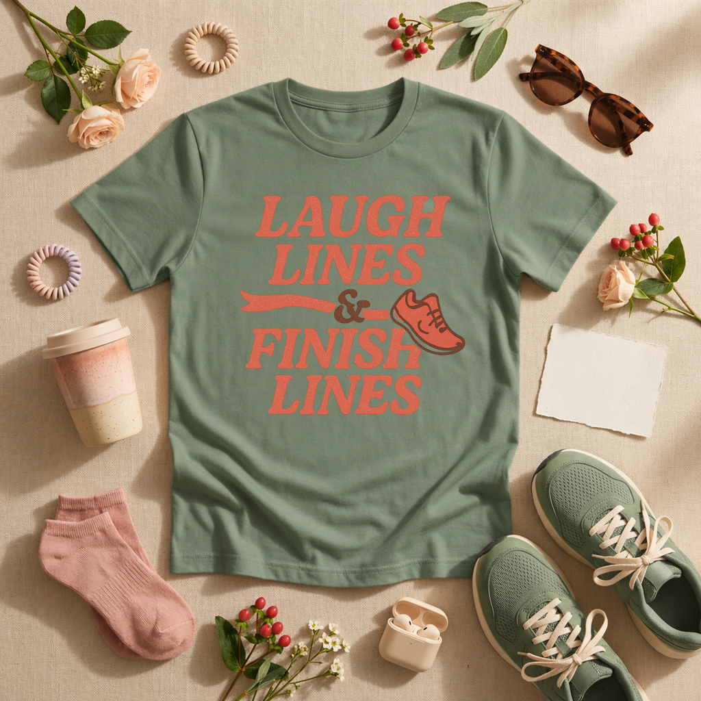 Laugh Lines Finish Lines T-Shirt
