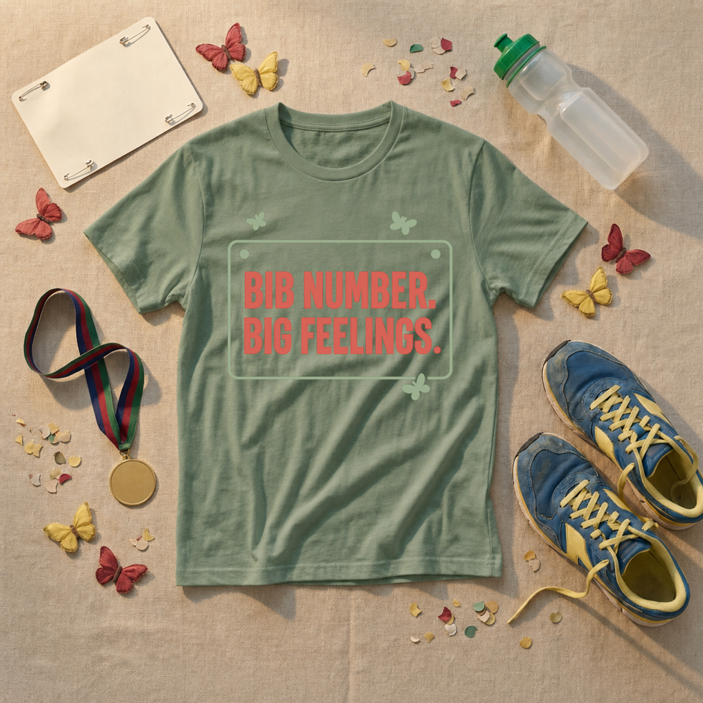 Bib Number Big Feelings T-Shirt - view 1