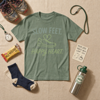 Slow Feet Happy Heart T-Shirt - White