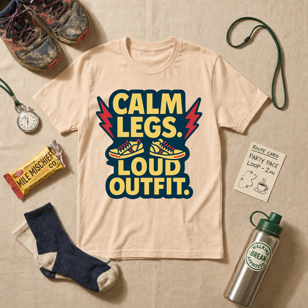 Calm Legs Loud Outfit T-Shirt